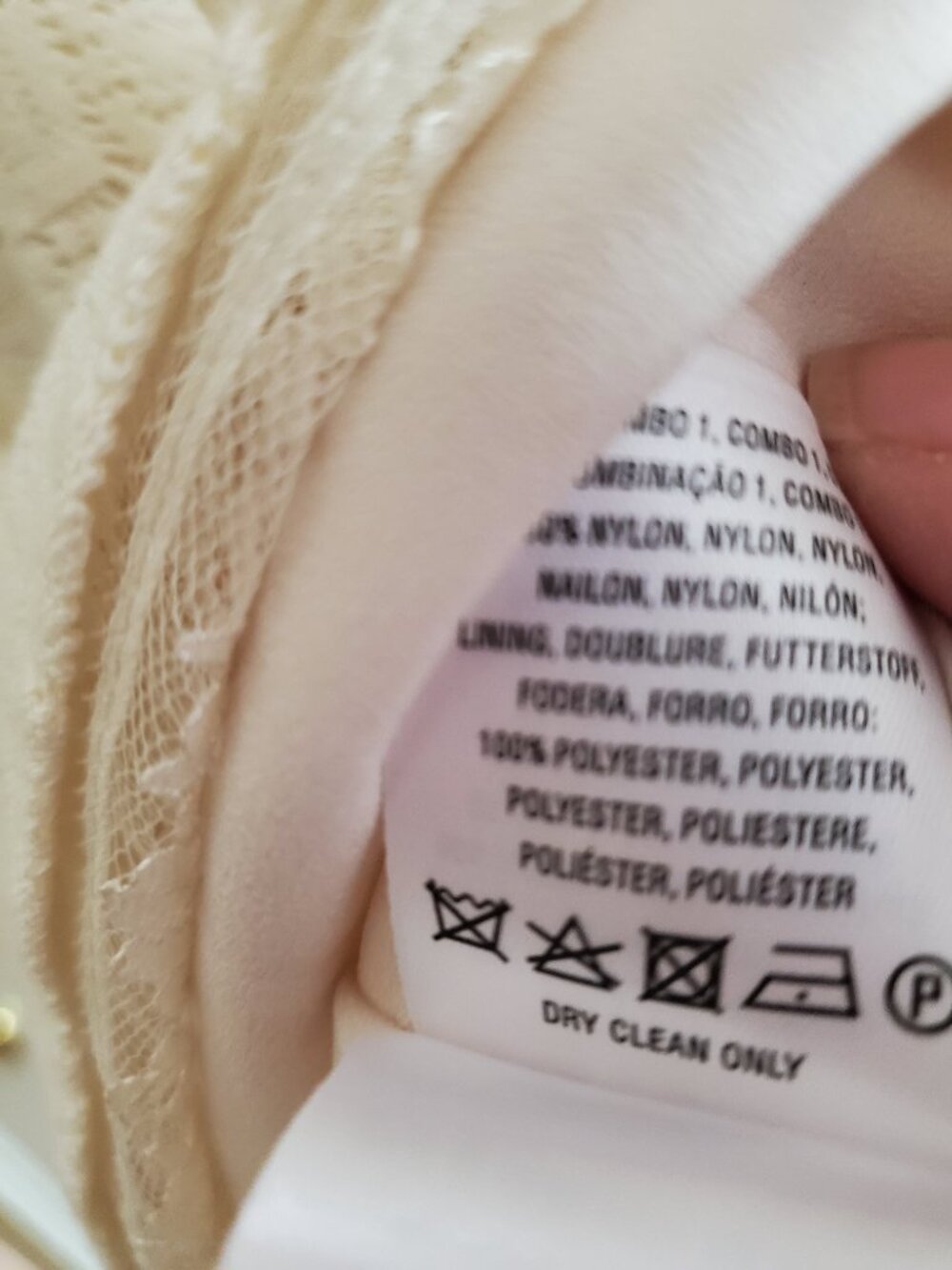 Free People creme lace dress size 4 - Picture 10 of 10